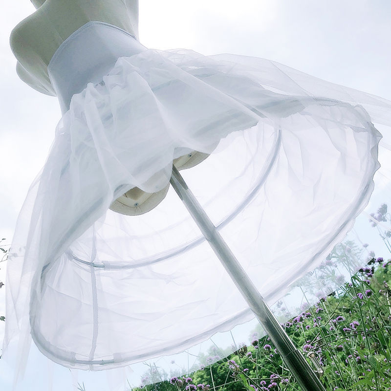 裙撑lolita暴力鱼骨撑可调节长短日常蓬蓬裙cosplay半身衬裙批发