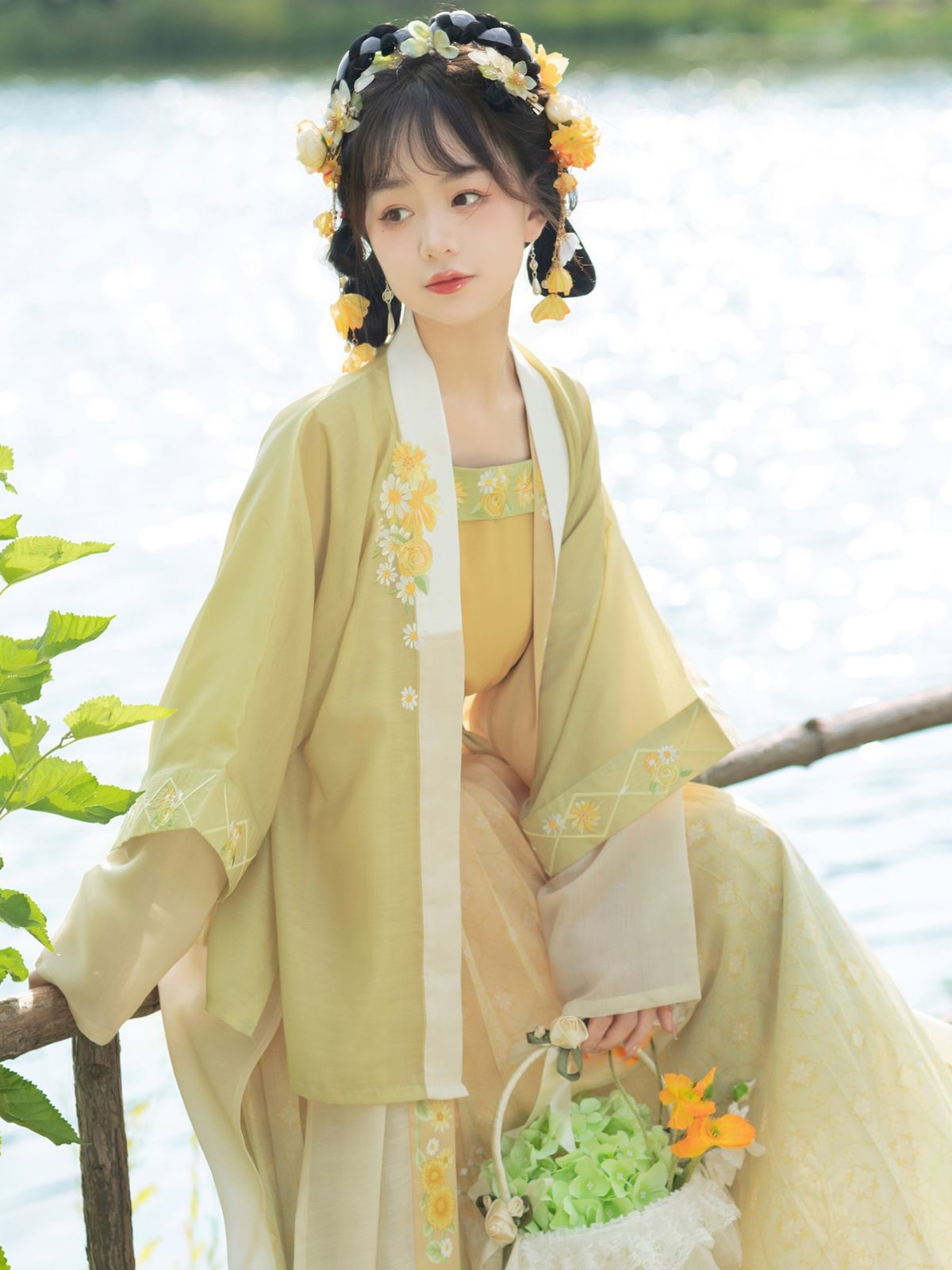 adult hanfu women‘s ancient style chest skirt summer and autumn national style suit chinese style super fairy women‘s princess dress ancient