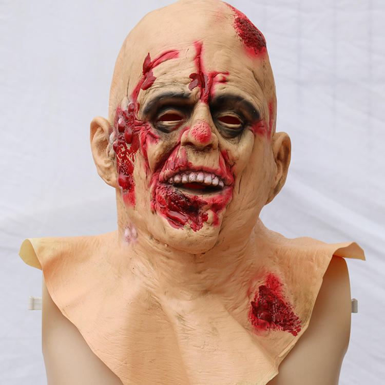 密室逃脱恐怖主题装饰装扮恐怖吓人整蛊头套万圣节鬼屋搞怪头套