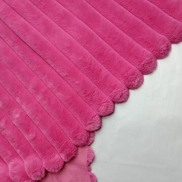 兔毛抽条 提花兔毛面料 条纹布料时装家纺玩具鞋帽服装毛绒