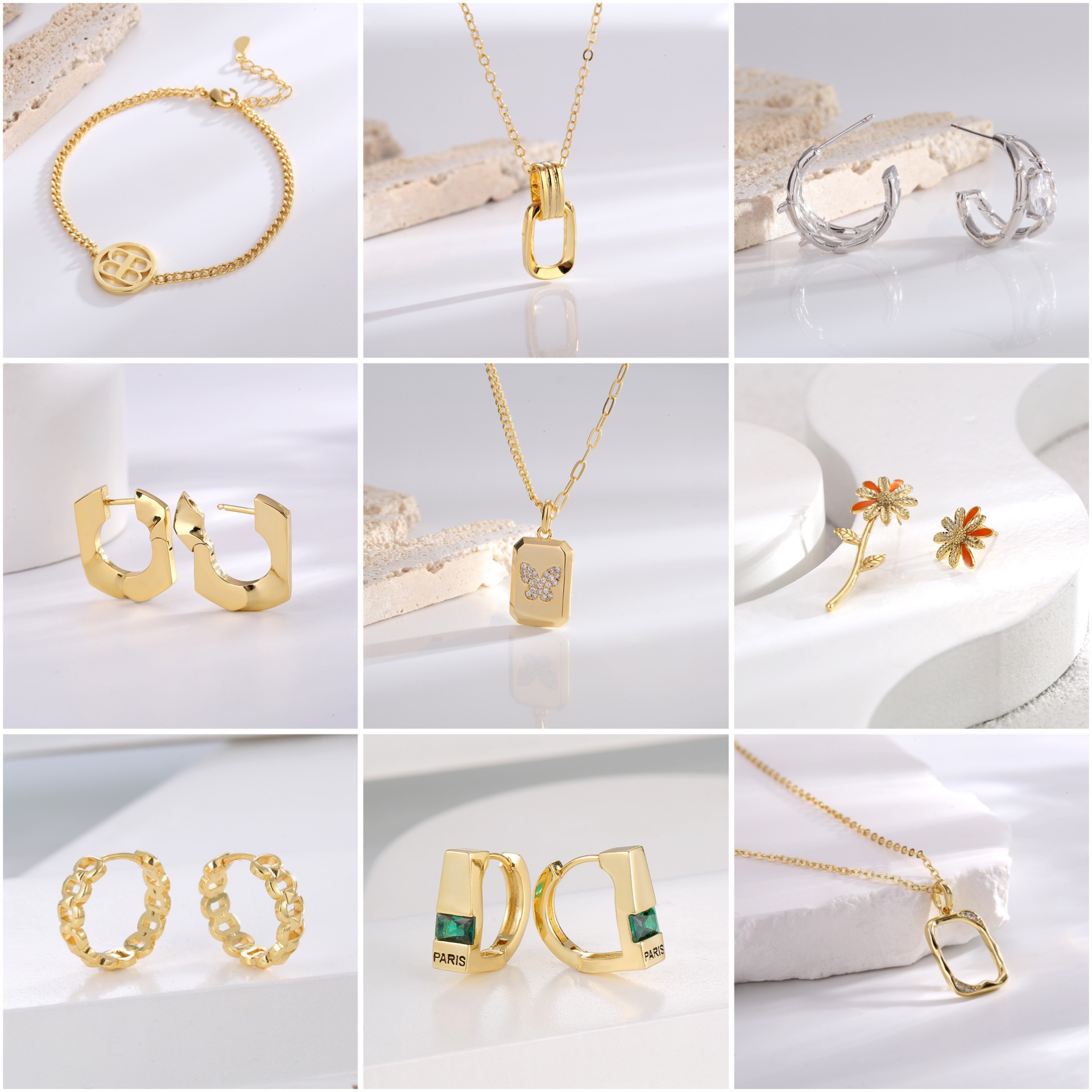 特价清仓摆地摊夜市货源项链耳环精选时尚耳钉气质高级感耳饰饰品