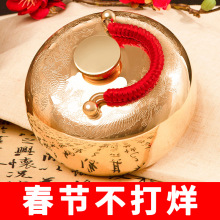 尜尜纯铜汤婆子厚注热水袋暖手宝复古风暖手炉捂足疗按摩铜壶烫背