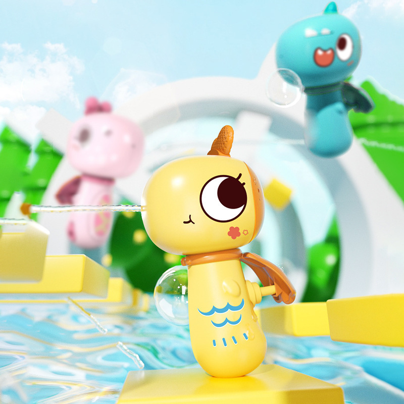 新款英雄小分队小水枪卡通动物喷水呲水枪打水仗小孩宝宝玩水玩具