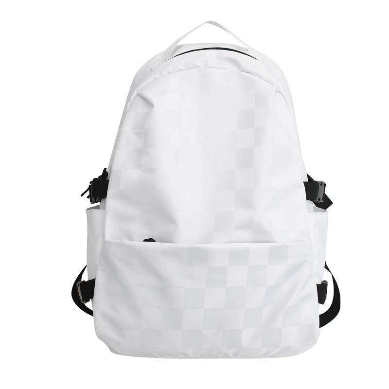 Backpack for Women 2022 New Fashion Chessboard Plaid Solid Color Harajuku Students Schoolbag Trendy Large Capacity Backpack for Men