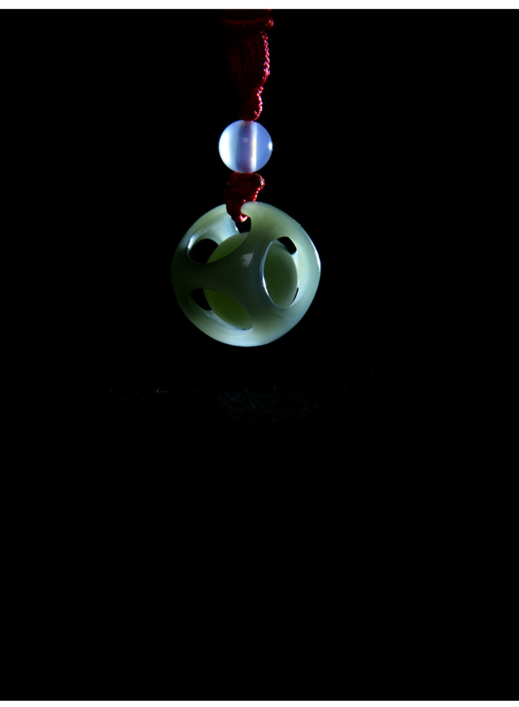 玉石情侣手链手串红绳手饰女生和田玉玲珑骰子安红豆吊坠男士礼物