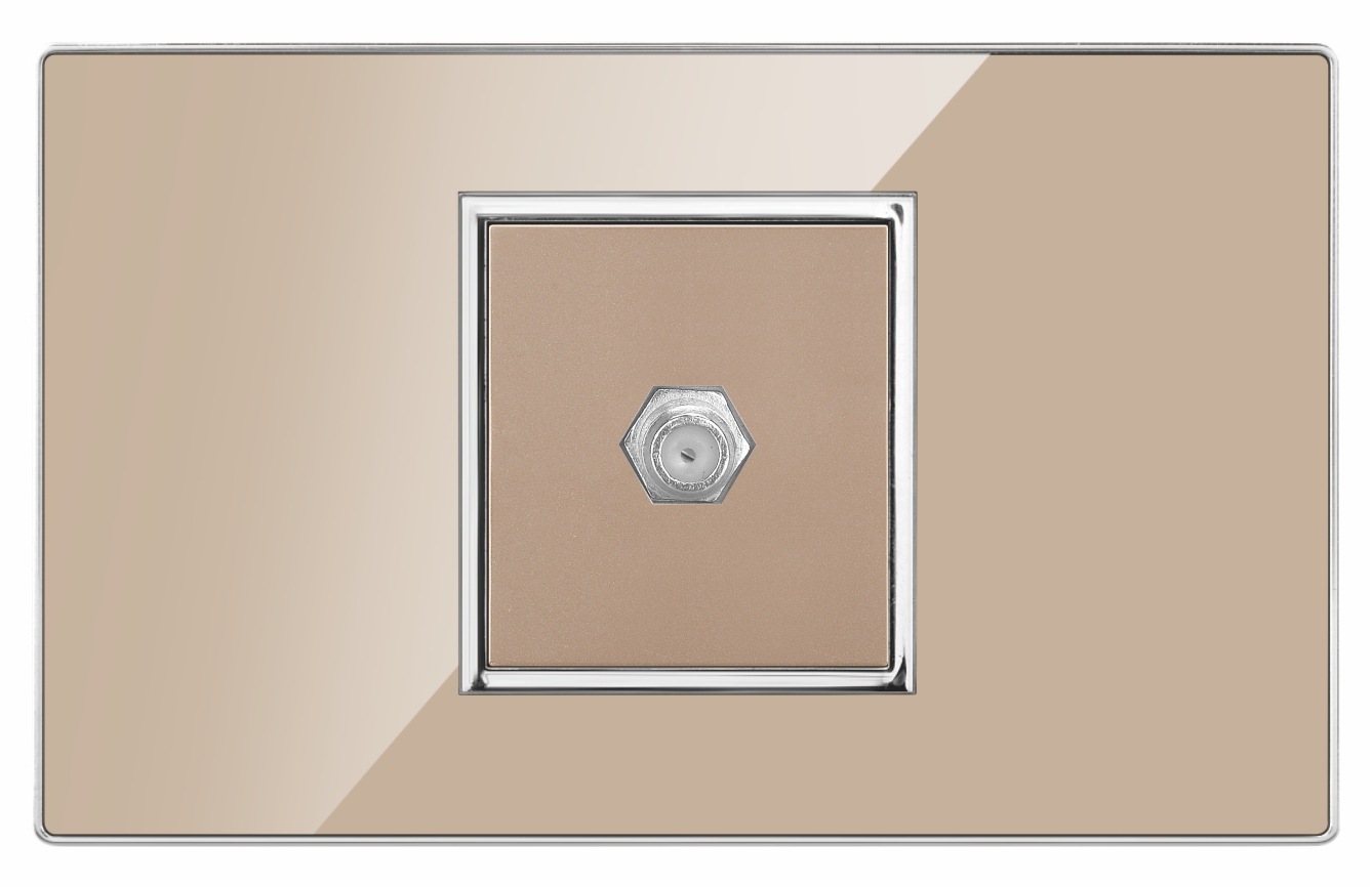 sw9 118型亚克力面板白黑美标美规家用办公墙壁开关插座