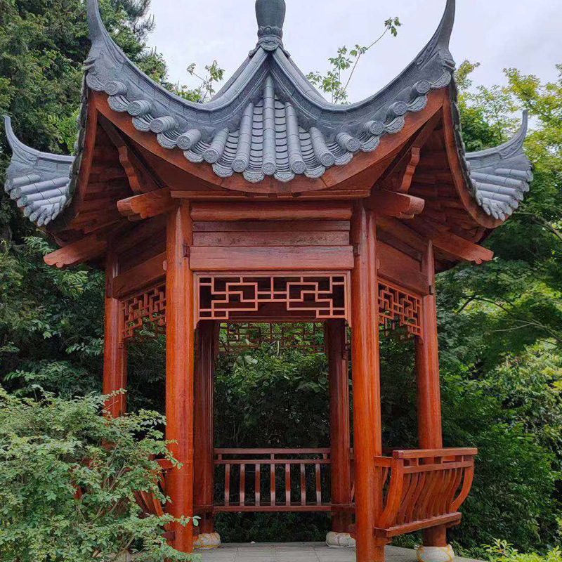 六角凉亭单层户外防休闲亭子古建筑仿古花园别墅庭院新农村凉亭