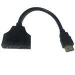 新款 销售HDMI 一分二转接线HDMI转接线纯铜线芯