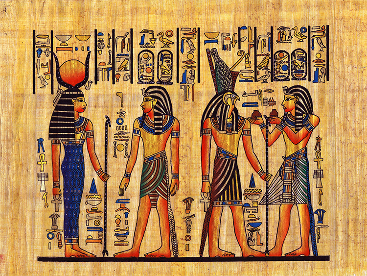 古埃及风格墙纸原始人金字塔沙漠壁纸宾馆酒吧主题店背景装饰壁画