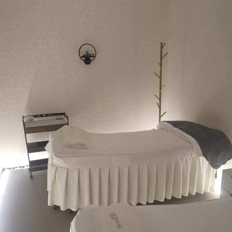 晋晋美容床罩四件套美容院白色日式专用按摩床床套床单美容床床品