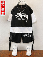1件代发炫酷六一儿童表演出服男童街舞服装幼儿园男生嘻哈风潮服