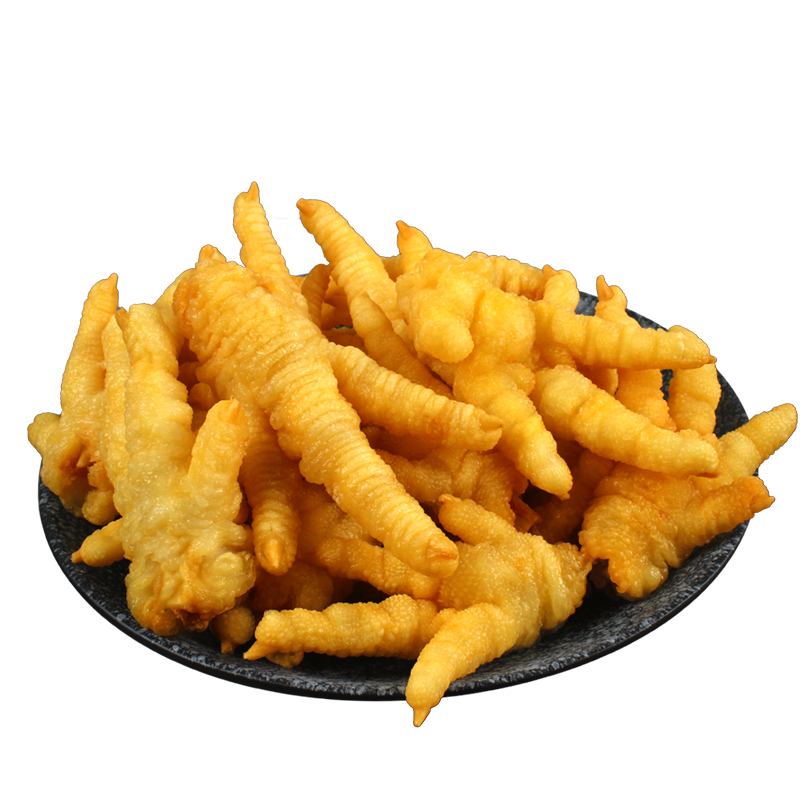 新鲜冷冻黄金炸鸡爪半成品20斤整箱麻辣烫饭店快餐店商用虎皮凤爪