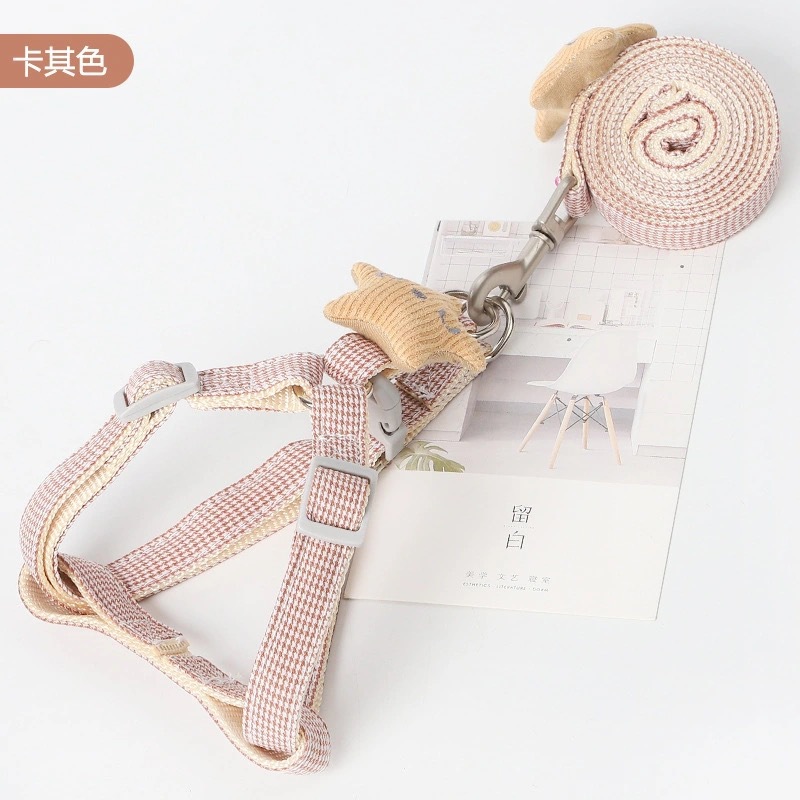 Dog Rope Dog Pet Hand Holding Rope Houndstooth Starfish Cat Chest Strap Dog Chain Dog Leash Pet Supplies