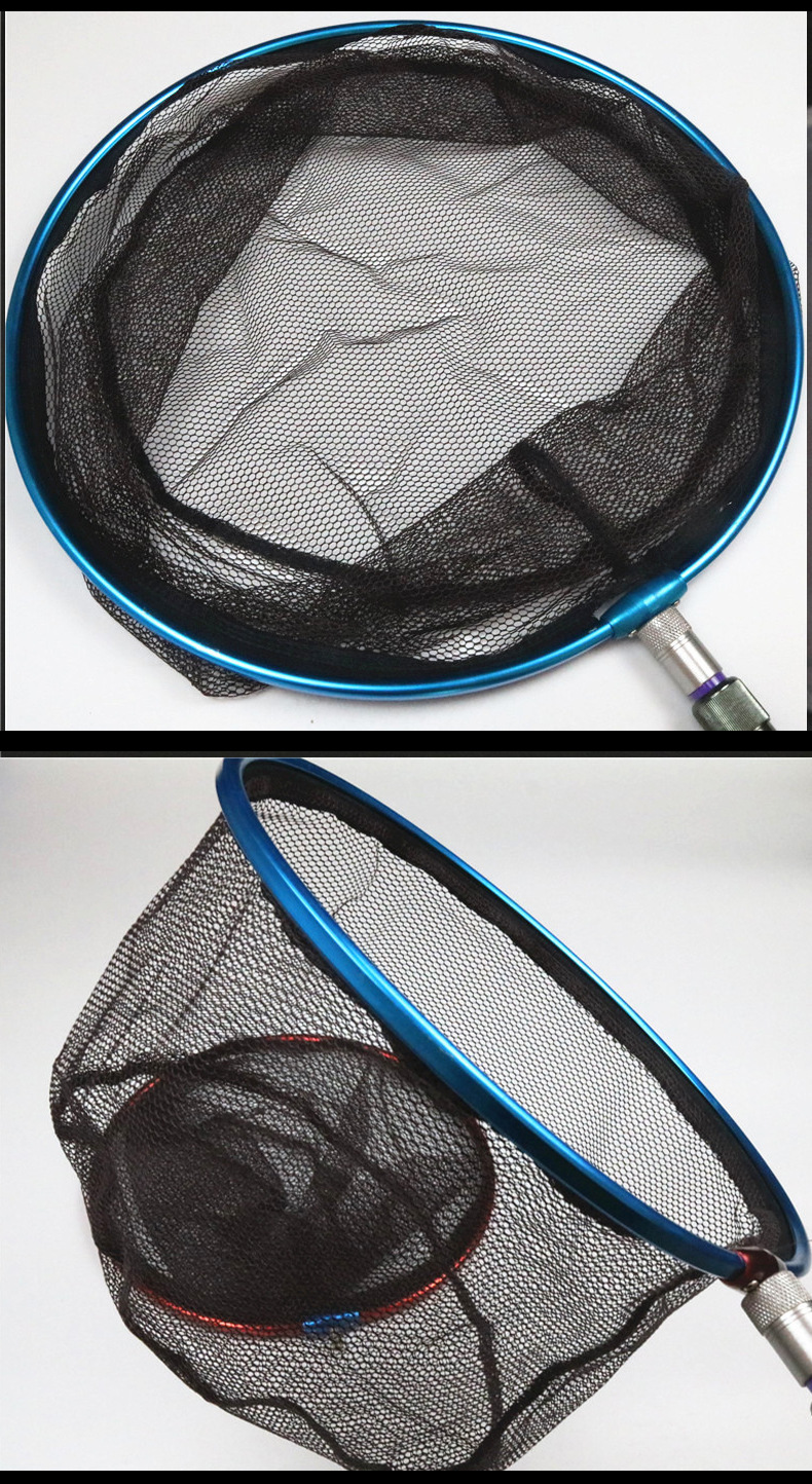 铝合金抄网头 彩色大抄网铝合金涂胶抄网头 网兜渔具配件批发