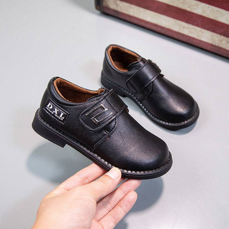儿童皮鞋2021新款软皮男童软皮软底软面小皮鞋学生男孩百搭正装鞋