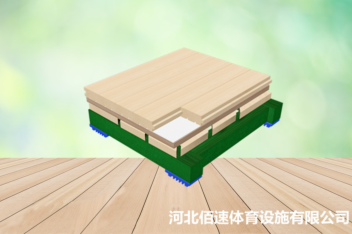 舞蹈教室木质地板羽毛球篮球馆木地板室内双层龙骨运动木地板