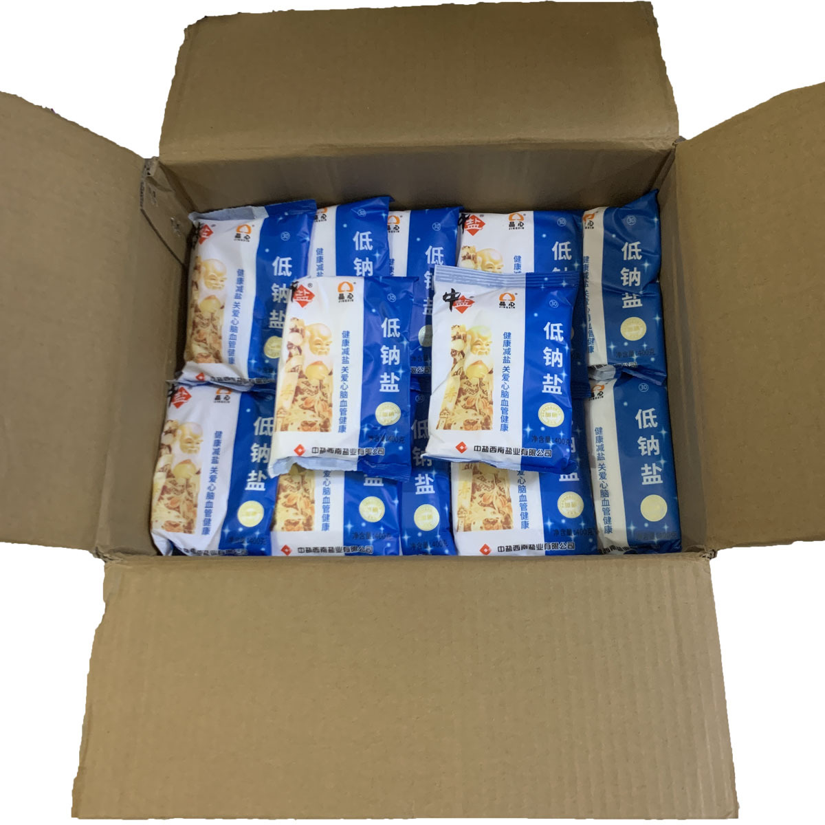 盐低钠盐食用中盐低钠盐家用关爱心脑血管健康家庭吃整箱批发重庆