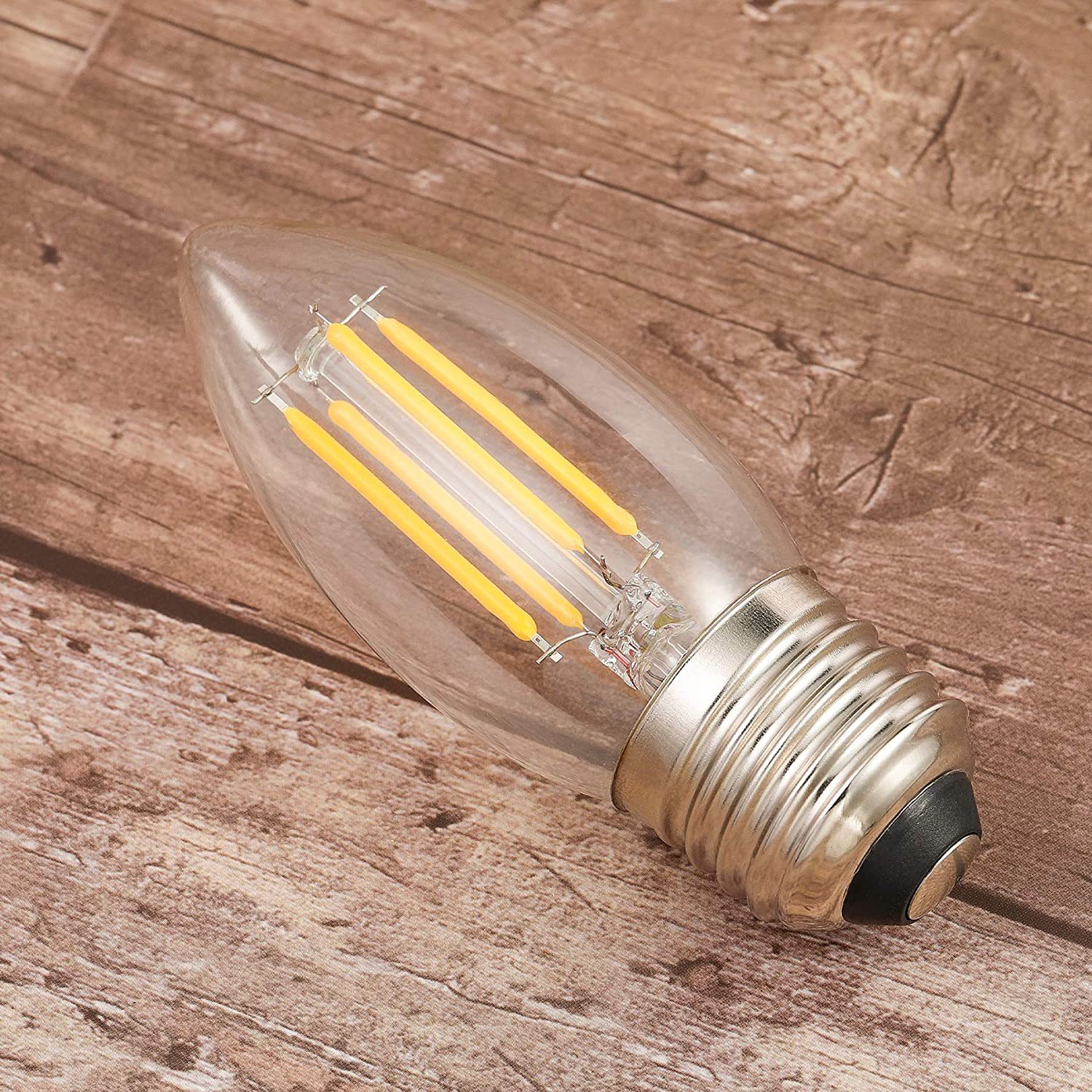 LED Energy-Saving Antique Fiment mp E14 Screw C35 Tip Bubble Pull-Tail Candle Gss Edison Tungsten Fiment Bulb