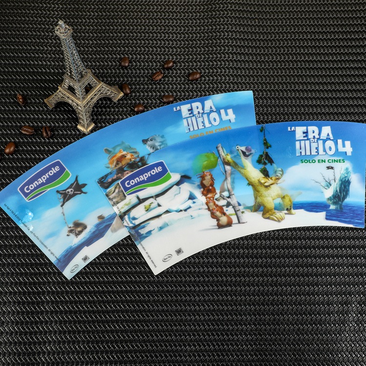 批发供应三维立体画卡通动物3d变幻卡片变幻图可印logo闪卡