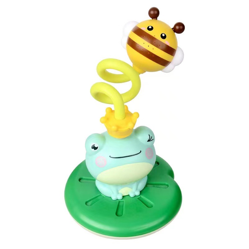 Cross-Border Children Playing with Water Toys Electric Water Spray Frog Bee Bathroom Toy Baby Shower Head