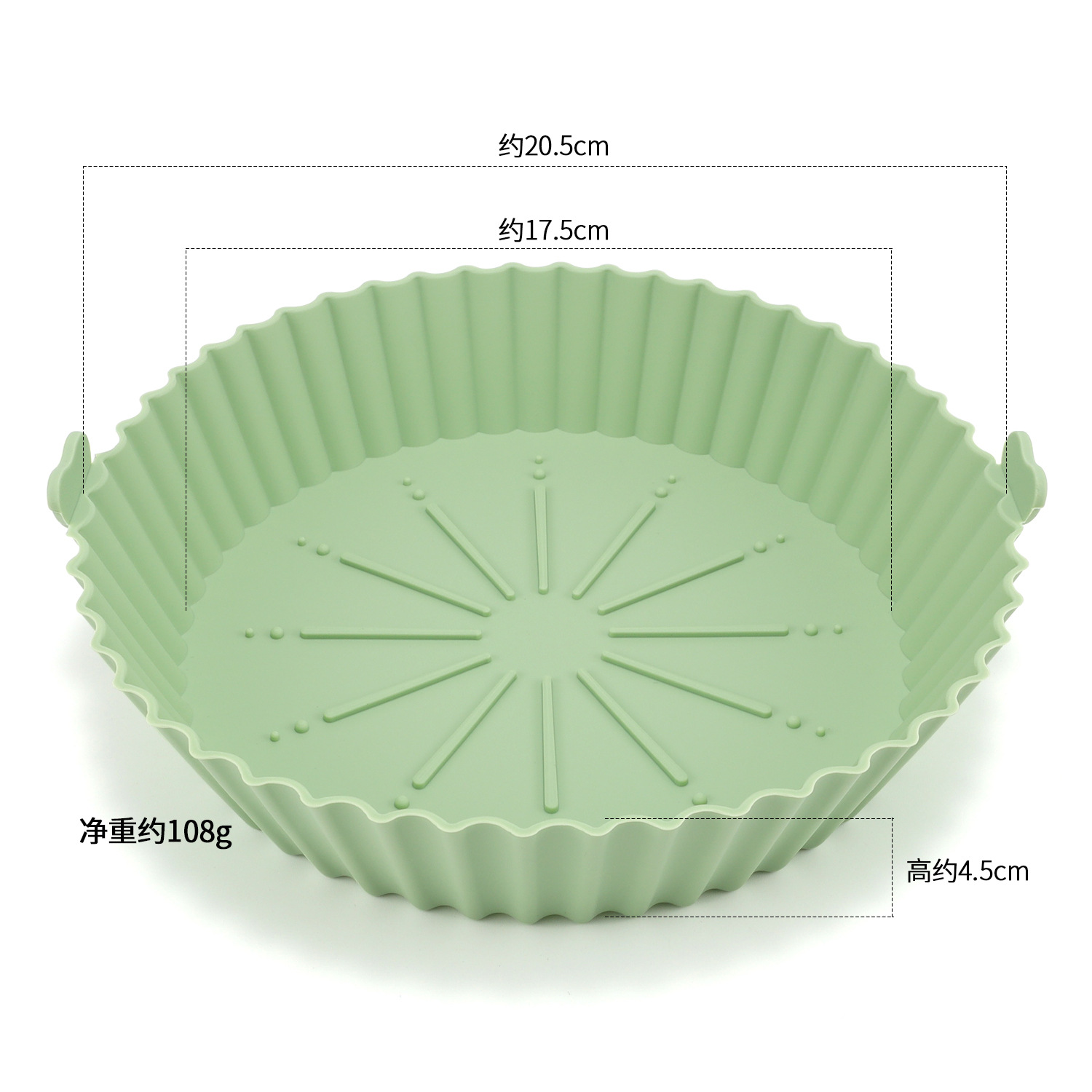 Silicone Air Fryer Tray Inner Basket Baking Tray Silicone Pot Air Fryer Silicone Oven Baking Dish