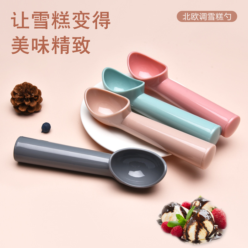 Spot Ice Cream Spoon Fruit Ball Scoop Tools Ice Digging Ball Spoon Ice Cream Ball Ball Spoon Thickened Pp Plastic Ice Cream Spoon