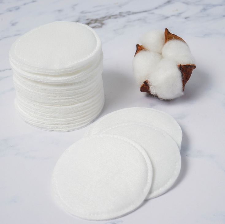 三层夹棉压边圆形化妆棉双面双效触感柔软厚实不起毛圆片卸妆棉
