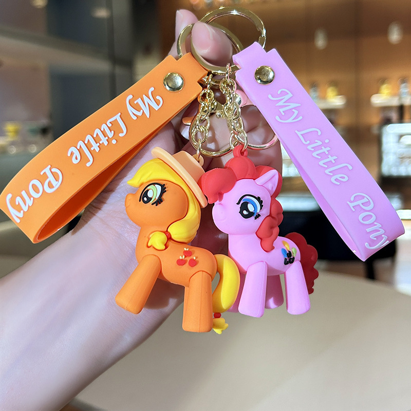 My Little Pony Keychain Pendant Key Ring Key Chain Small Gift Factory Wholesale Cars and Bags Ornaments New