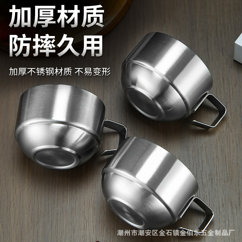 Cross-Border Outdoor Camping Picnic Storage Portable Shatter Proof Stainless Steel Coffee Cup Double Insulation Cup Student Cup