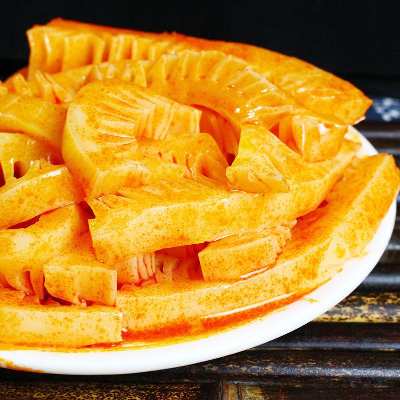 摩芋爽红油素百叶香辣素牛百叶魔芋即食咸菜早餐下饭菜素毛肚批发