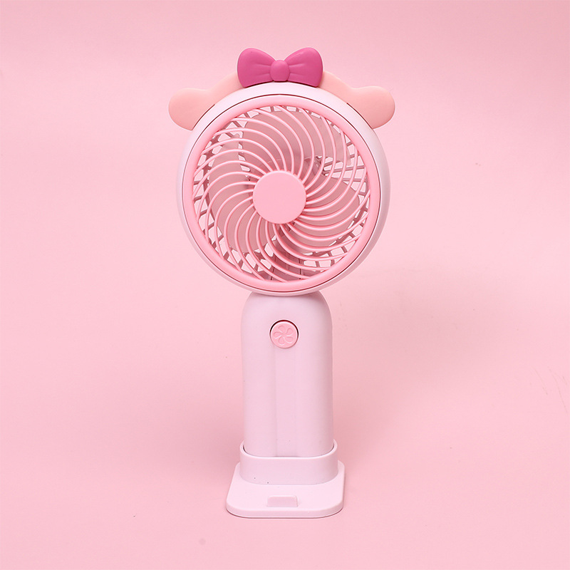 Good-looking Girl Heart Cute Desktop Stand Rechargeable Fan Cartoon Ears Student Travel Portable Fan