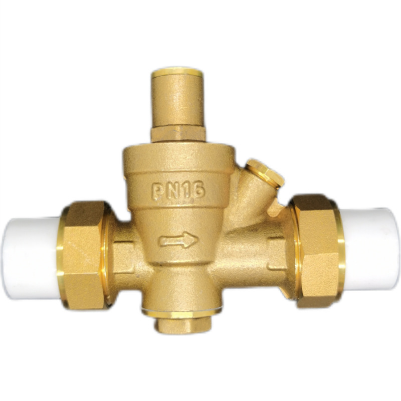 厂家直供单活接减压阀ppr双活接减压阀ppr减压阀黄铜减压阀