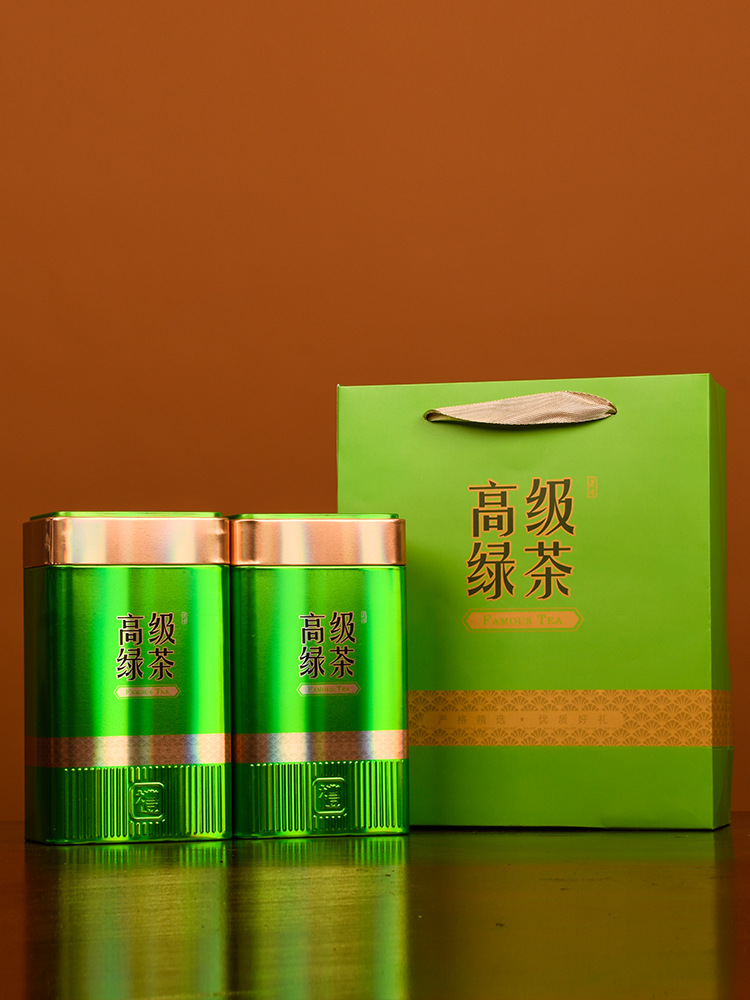 茶叶罐铁盒子半斤一斤装毛尖茶碧螺春红茶绿茶通用包装礼盒空铁罐