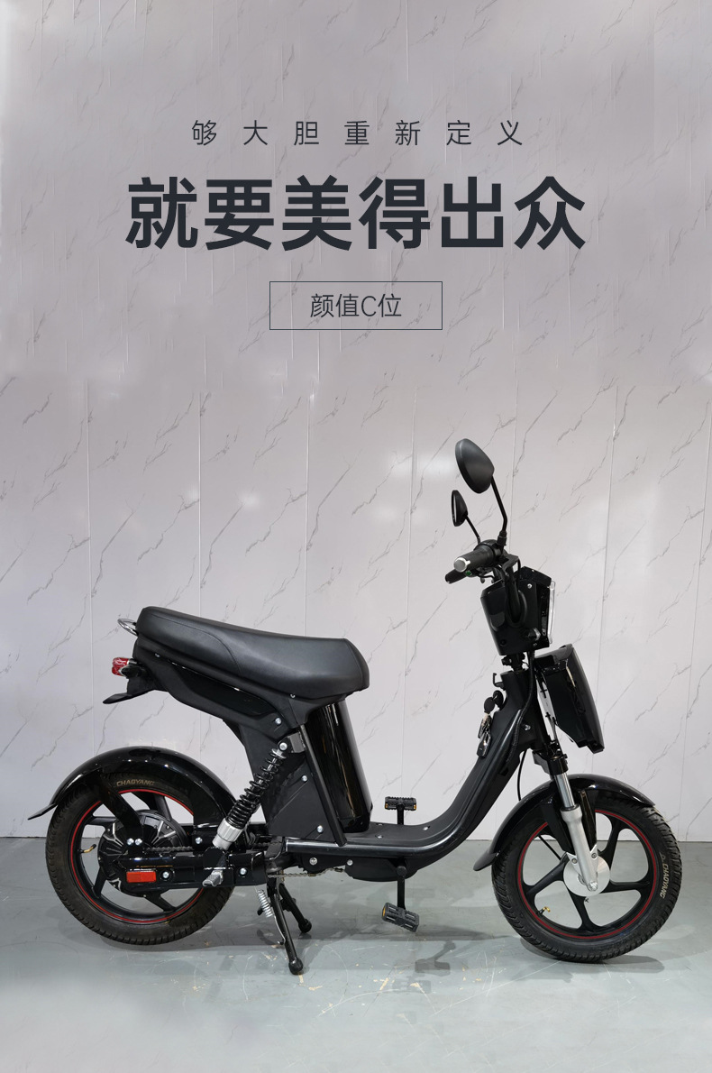 小旋风电动车48v锂电男女助力踏板电动自行车可拆卸锂电电瓶车
