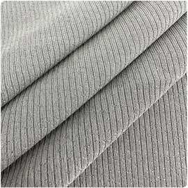 供应针织280g仿铜氨蛇骨提花罗纹面料细针2*1拉架螺纹布连衣裙