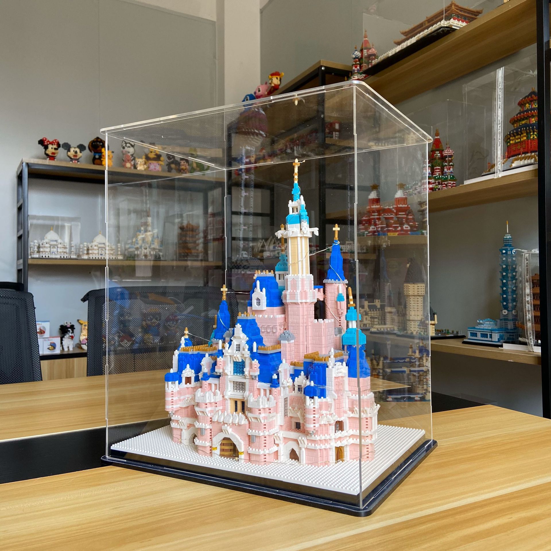 zrk 微钻石小颗粒 创意拼装diy玩具积木 7822 城堡乐园亚克力礼盒