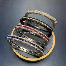 9新]卡地亚cartier正品女士窄版/细款螺丝love玫瑰金手镯16号