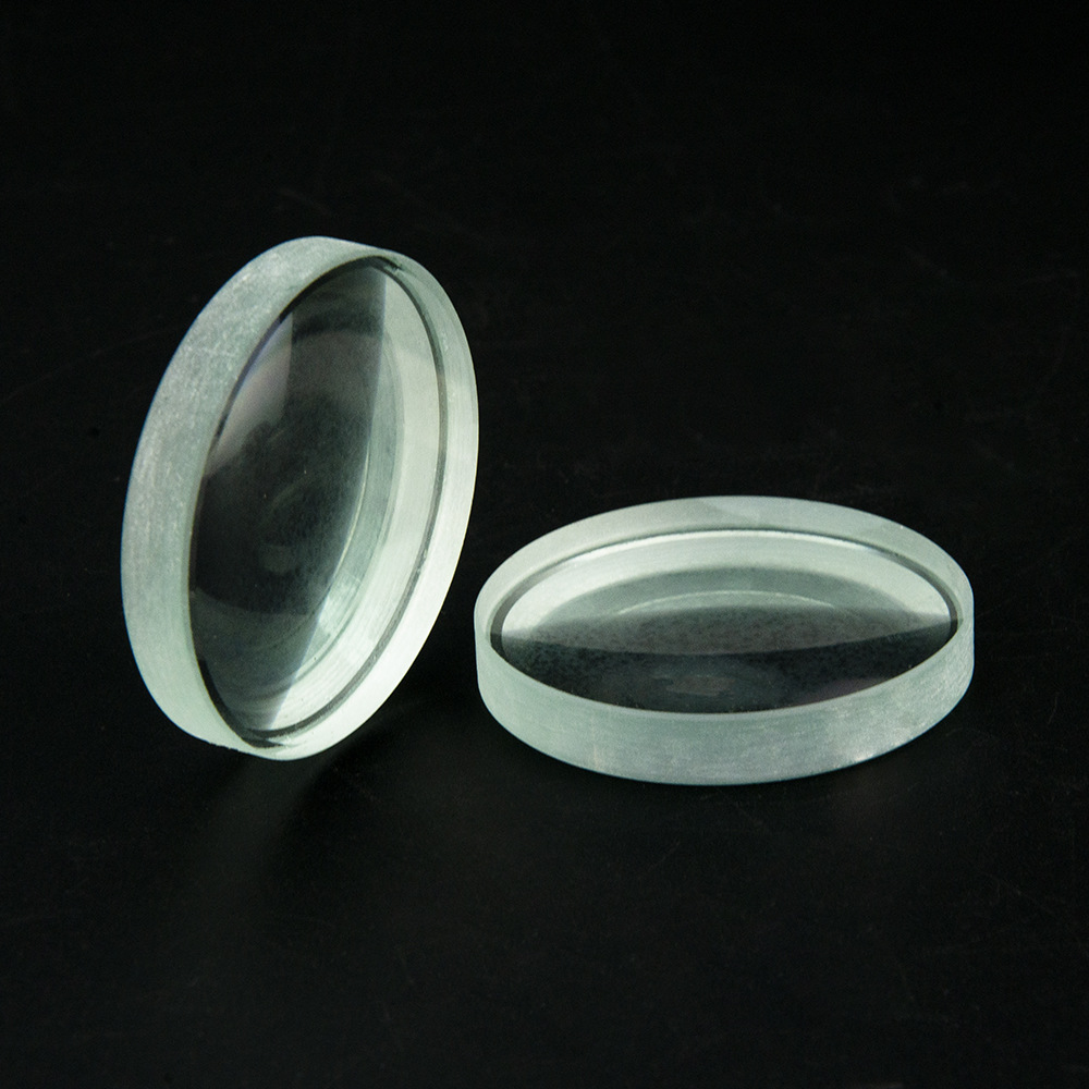 50mm光学玻璃透镜医疗科研用放大镜片凸透镜聚光调焦放大透镜zlm