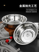 MX56304不锈钢汤盆圆形汤碗食堂盛菜打饭盆厨房打蛋盆和面盆配菜