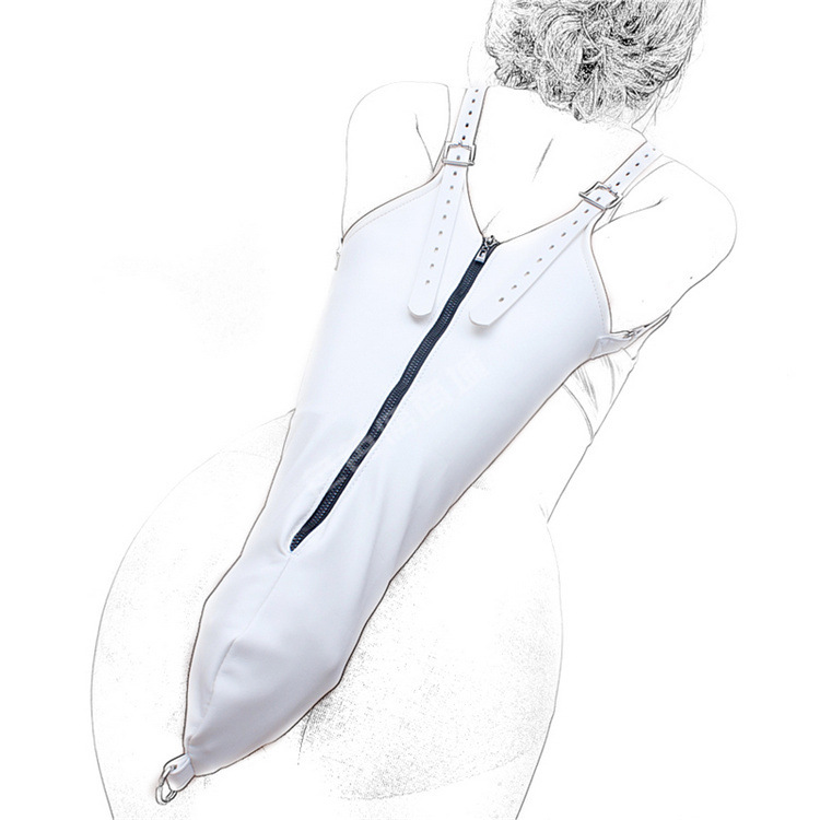 sm调教后手并肘直臂紧束单手套禁锢捆绑束缚袋拘束另类情趣用品