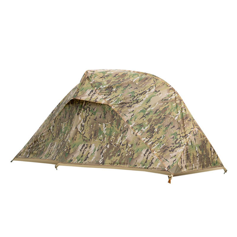 Free Soldier Single Soldier Tent Outdoor Camping Tent Rainproof and Sun Protection Thickened Tactical Camouflage Park Tent