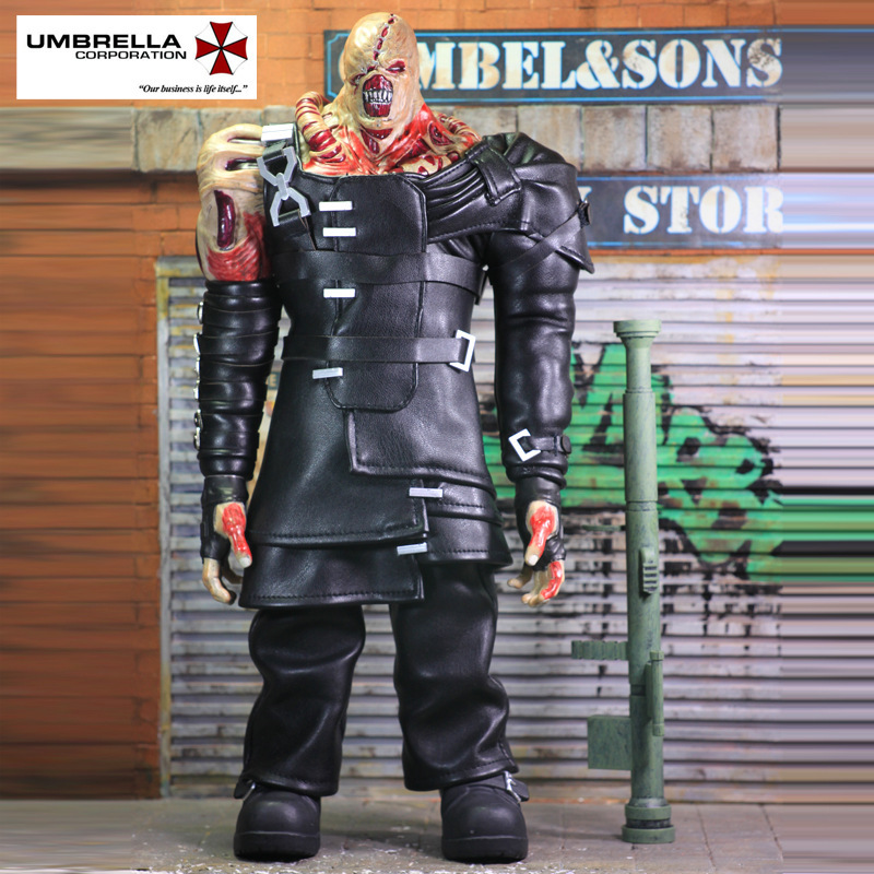 卡普空追踪者生化危机nemesis 15寸可动公仔手办模型摆件