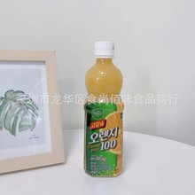 批发 韩国原装进口熊津柑橘汁饮料水果味桔汁饮品500ml 20瓶一箱