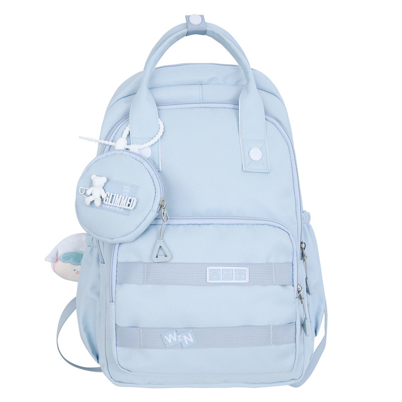 Mori Style Fresh Casual Fashion Backpack Trendy Solid Color Backpack Junior High School Student Schoolbag Wholesale