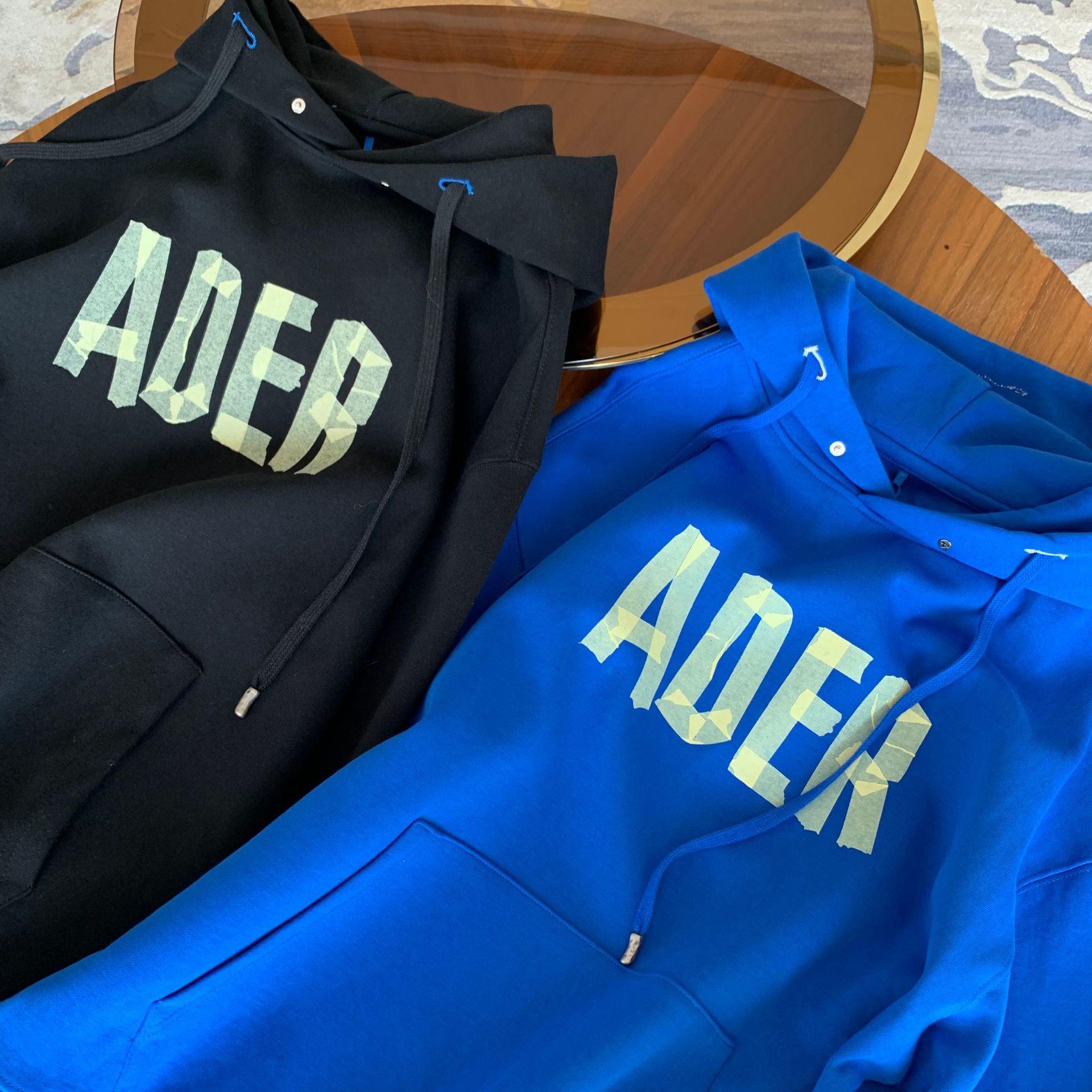 现货ader 韩国潮牌2021秋冬新款休闲连帽折纸卫衣男女同款ins宽松