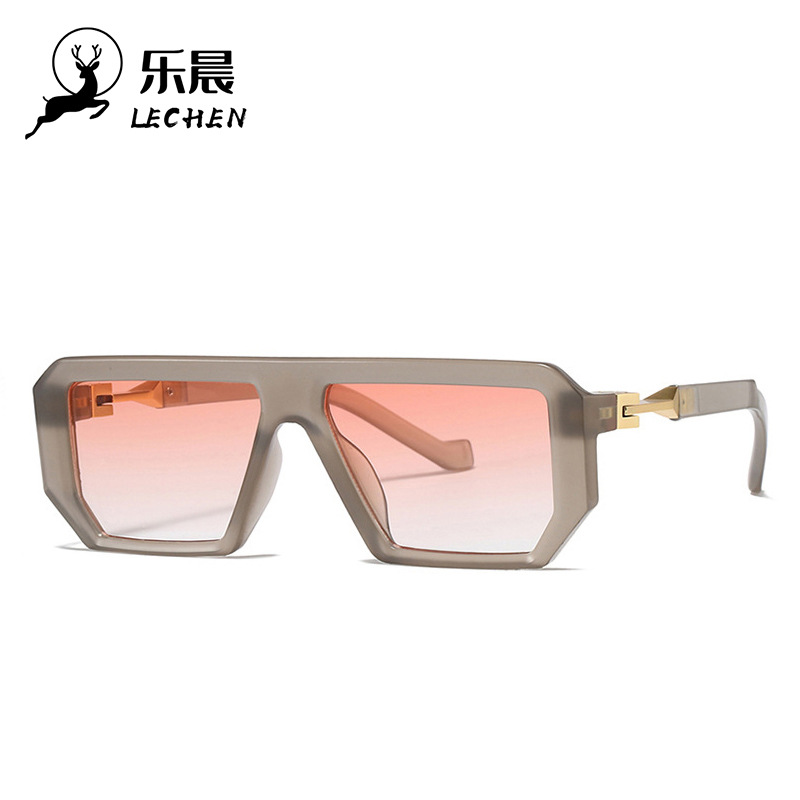 Women's Sunglasses Wholesale Europe and America Cross Border New Square Frame Sunglasses Cyber Celebrity Star Style Large Frame Street Shot Glasses 8725