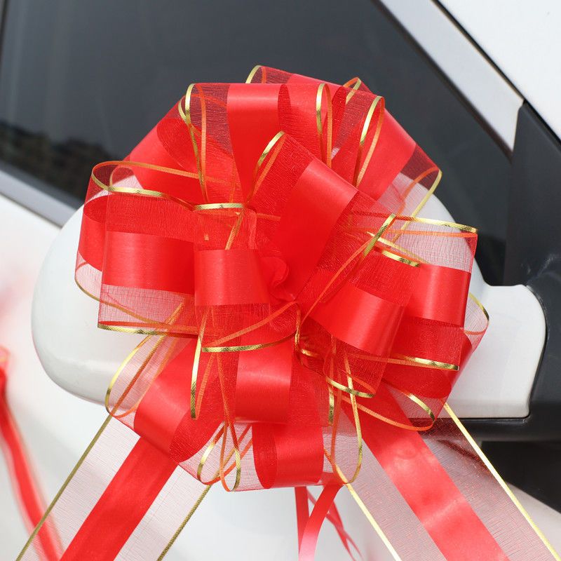 拉花婚车装饰结婚接亲车队大号手拉花副车彩带婚礼布置喜婚庆用品