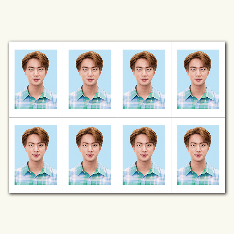 kpop防弹少年团1寸2寸证件照见面会应援周边收藏寸卡定制一件代发