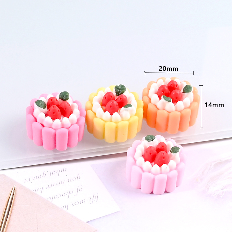 simulation small cake cream glue accessories hole shoes diy doll house diy hole shoes cake resin accessories