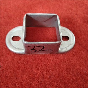 锌钢护栏配件 32*32固定座  楼梯护栏配件 阳台护栏连接件